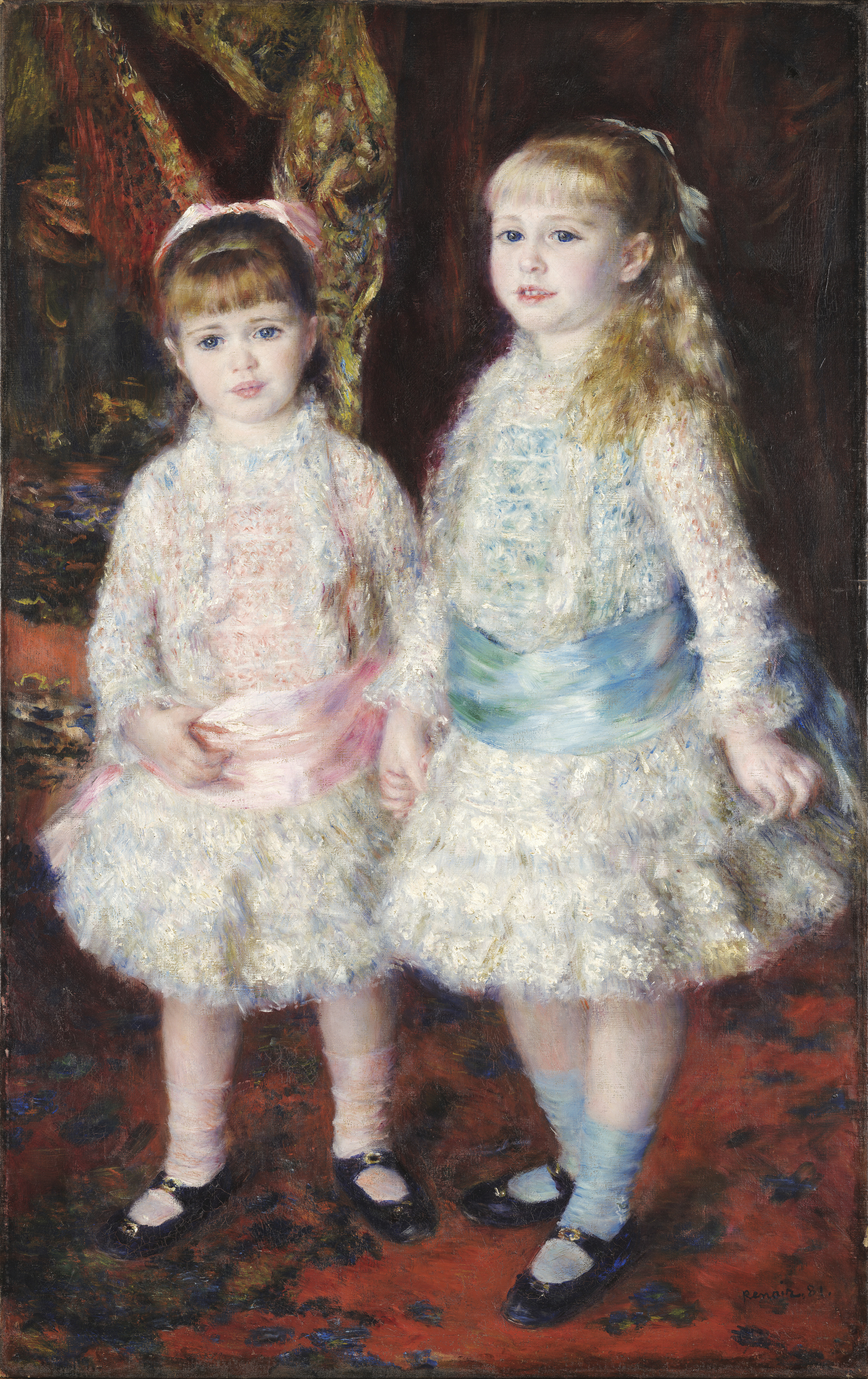 Pierre-Auguste Renoir, Rosa e azul - As meninas Cahen d'Anvers, 1881.