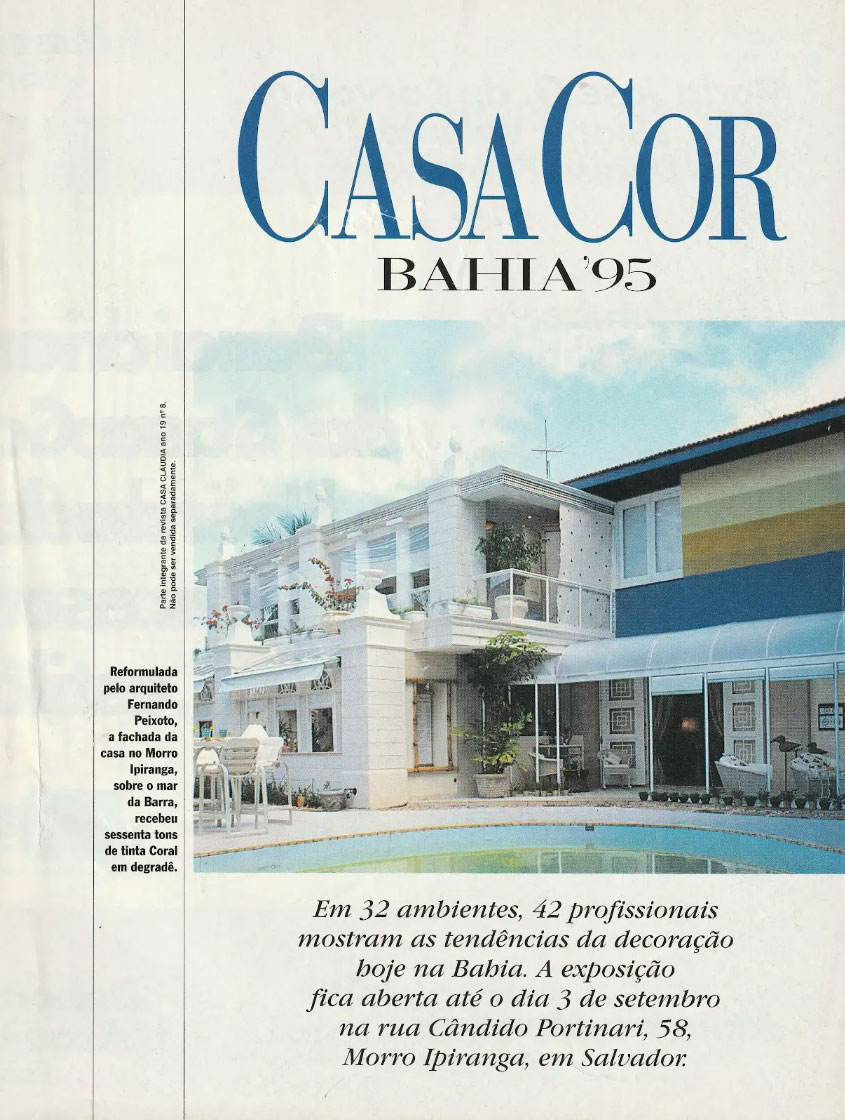 Portada del primer suplemento regional de la revista CASA CLAUDIA sobre CASACOR.
