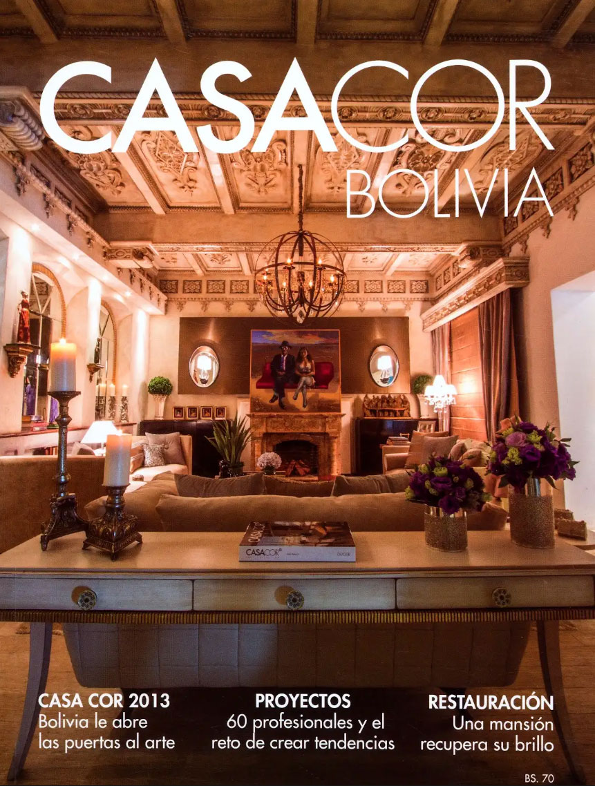 Portada del anuario de CASACOR Bolivia.